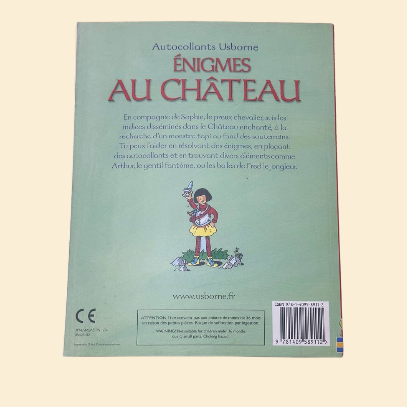 ÉNIGMES AU CHÂTEAU avec plus de 100 autocollant