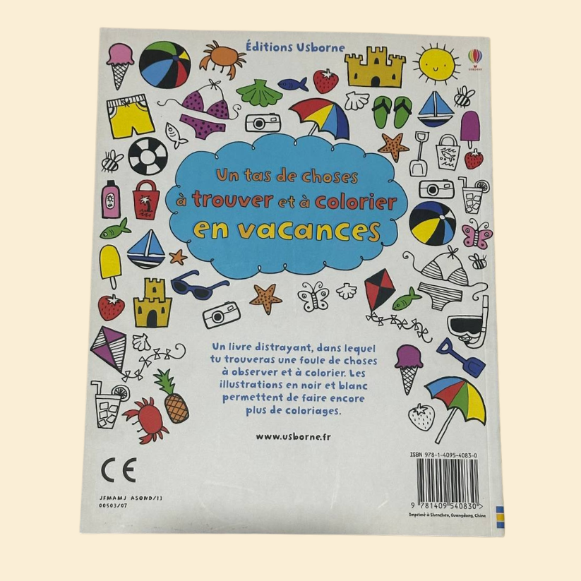 MON GREND LIVRE DE CHOOSES À trouver et à colorier